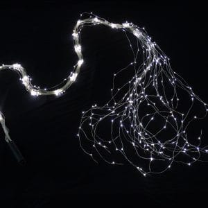 Cascata Luminosa 480 LED Bianchi su Filo di Rame – 3 m