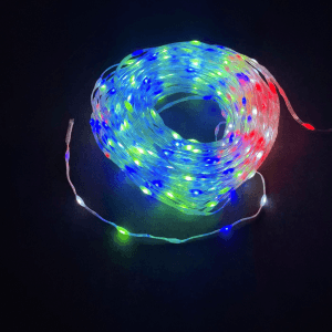 200 Maxi Gocce di LED Multicolor Modellabili – 10 m, Cavo Trasparente