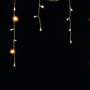 Tenda Luminosa Sfalsata 64 LED Bianco Caldo con Giochi di Luce – 300x60 cm