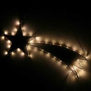 Cometa Luminosa con Tape Light – Bianco Caldo, 64 x 24 cm, 72W