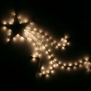 Cometa Luminosa con Tape Light – Bianco Caldo, 61 x 35 cm, 72W