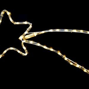 Cometa Luminosa con Tubo LED Bianco Caldo – 48 LED, 28 x 65 cm, 2W