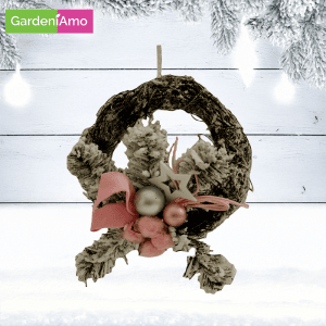 Fuoriporta con Decori Rosa – 25 cm