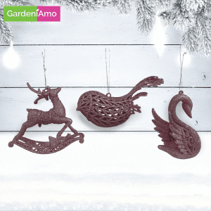 Animaletto 3D Glitter Rosa – 10/14 cm, Modelli Assortiti