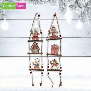 Decorazione Gingerbread da Appendere in Legno – H 40 cm