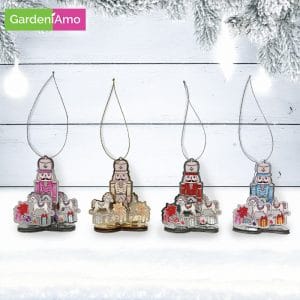 Addobbo 3D Schiaccianoci con Cavalluccio “Crystal Tales” – 8 cm