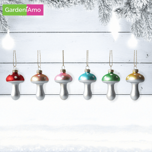 Funghetto in Vetro – H 8 cm (Colori Assortiti)