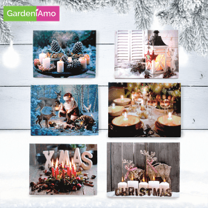 Quadro Stampato con LED – 40x30 cm, a Batteria