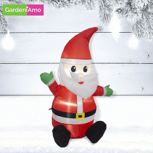Babbo Natale Gonfiabile 100 cm con Luci LED – Trasformatore IP44
