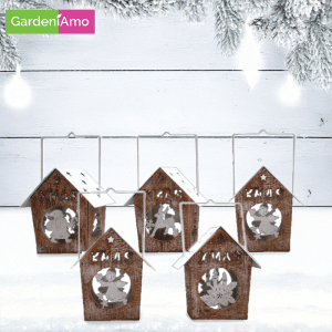 Porta Tealight in Legno – Assortito, 11 cm