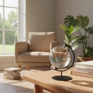 Terrario Globo in vetro con supporto